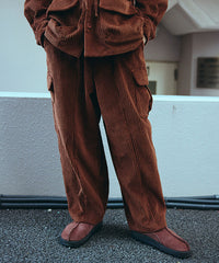 WIDE-WALE CORDUROY CARGO PANTS