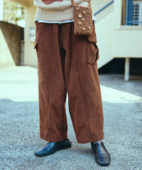 WIDE-WALE CORDUROY CARGO PANTS