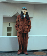 WIDE-WALE CORDUROY CARGO PANTS