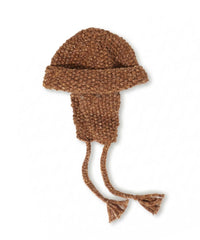 WOOL MIX HAND KNIT 2WAY HAT