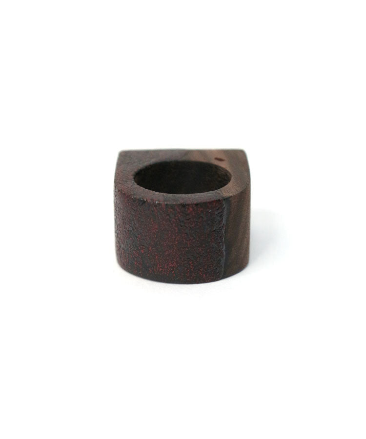 URUSHI WOOD RING (RED)