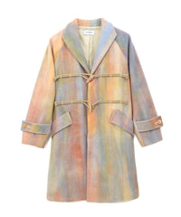 RAINBOW DYE WOOL COAT