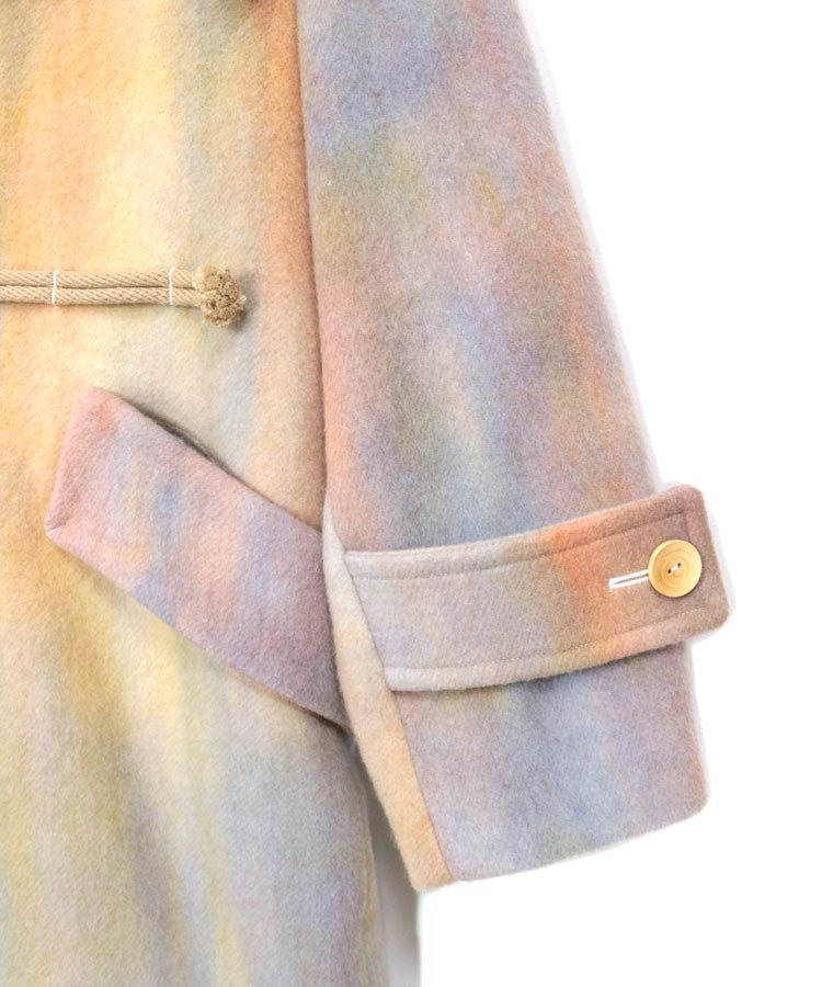 RAINBOW DYE WOOL COAT