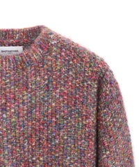 RAINBOW DYE MOHAIR HAND KNIT SWEATER