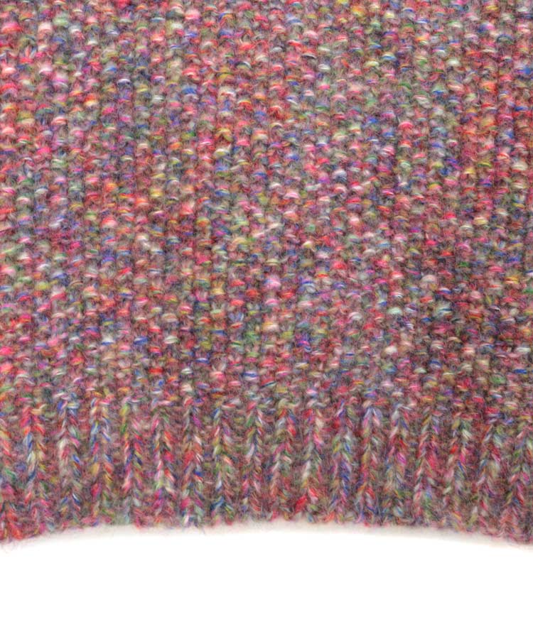 RAINBOW DYE MOHAIR HAND KNIT SWEATER