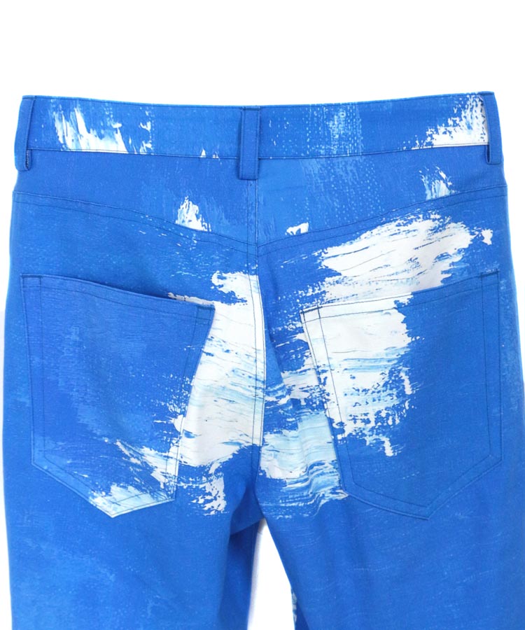 BLUE SKY PAINT FLARE PANTS